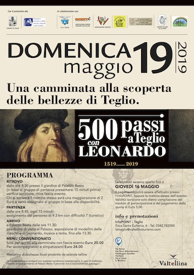 A TEGLIO 500 passi con Leonardo