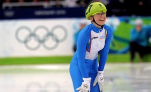Arianna Fontana e il suo bronzo alle olimpiadi di Vancouver