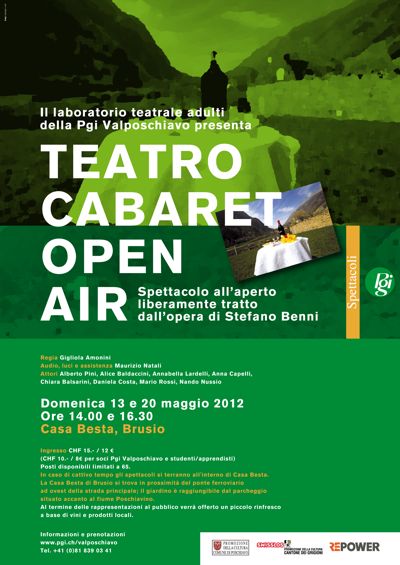 TEATRO CABARET OPEN AIR a Brusio... grazie alla PGI!  