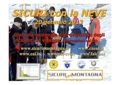 In VAL GEROLA con il CNSAS: SICURI CON LA NEVE