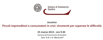 Crisi e piccole imprese, incontro in Camera di Commercio