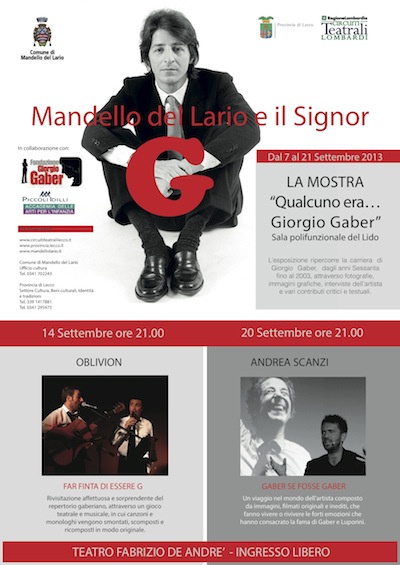 MANDELLO DEL LARIO e il SIGNOR G