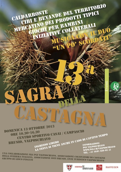 La VALPOSCHIAVO presenta la Sagra della Castagna 