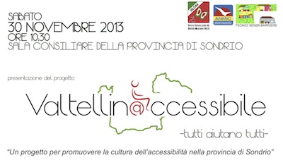 Cultura dell’accessibilit in provincia di SONDRIO