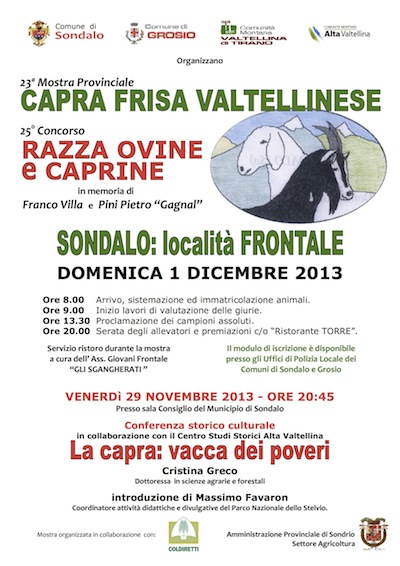 SONDALO presenta la mostra sulla CAPRA FRISA