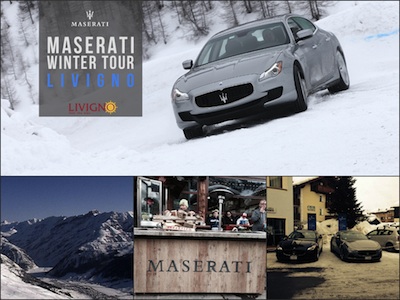Il winter Tour Maserati fa tappa in VALTELLINA