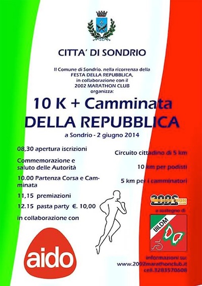 Festa della Repubblica in CAMMINO a SONDRIO