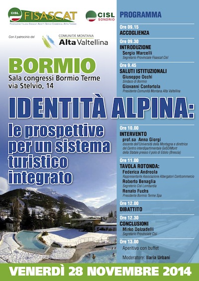 A BORMIO si discute di l’identit alpina e turismo
