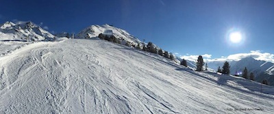 La Bassa Engadina coperta di neve e baciata dal  sole