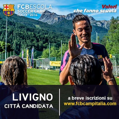 I camp ufficiali dell’FC Barcellona a LIVIGNO