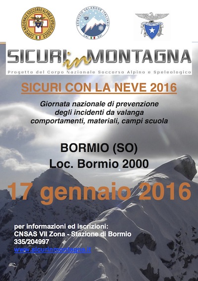 Sicuri in MONTAGNA. Se ne parla a BORMIO