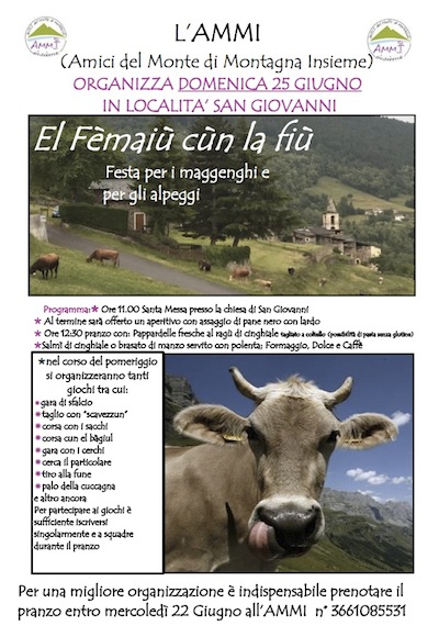 MONTAGNA in VALTELLINA festeggia maggenghi e alpeggi