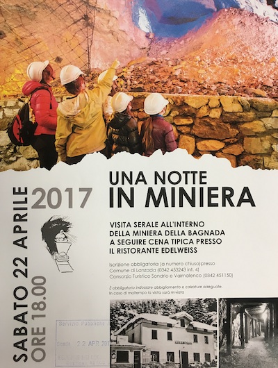 Notte in miniera a LANZADA  