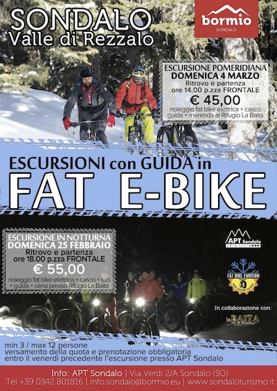Con la fat E-BIKE in VAL di REZZALO