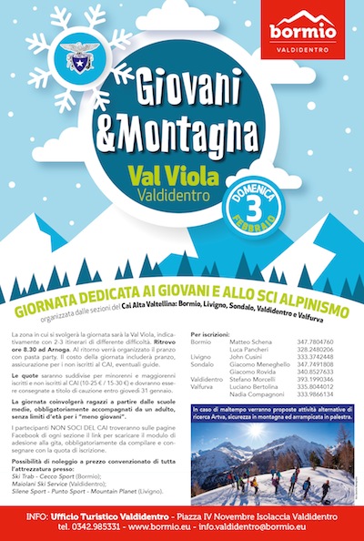 Giovani & Montagna con il CAI, in VALDIDENTRO