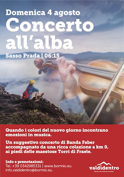 Alba in musica in VALDIDENTRO