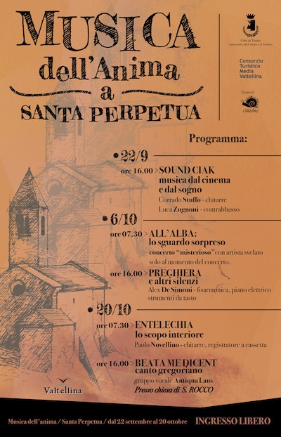 TIRANO: Santa Perpetua rinasce in musica