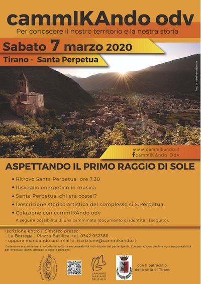 cammIKAndo e il primo raggio di sole 
