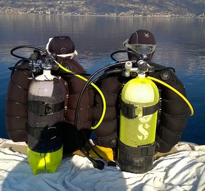 Lo spettacolo di immergersi nelle acque del LAGO di COMO  