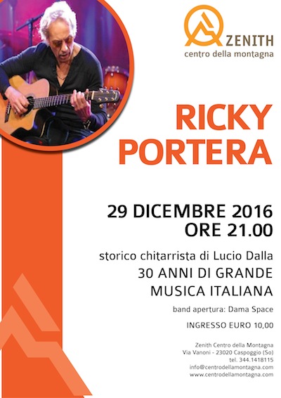 Ricky Portera allo Zenith di CASPOGGIO  