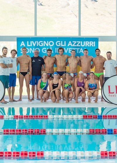 La Nazionale Italiana di Nuoto si allena all’AQUAGRANDA