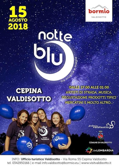 In VALDISOTTO la notte  BLU