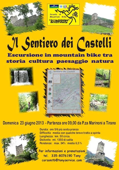 Sentiero di Castelli in mountain bike