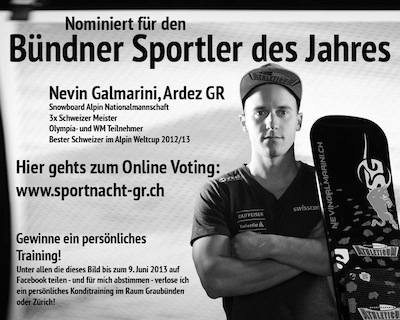 Nevin Galmarini sportivo dellanno? LENGADINA lo voter!