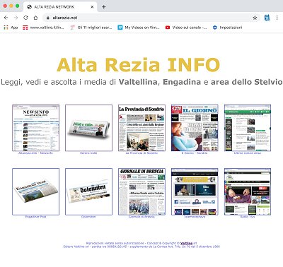 L'INFORMAZIONE in Alta Rezia