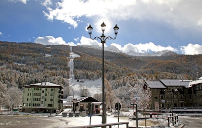 Aprica e l’assaggio sugli sci  