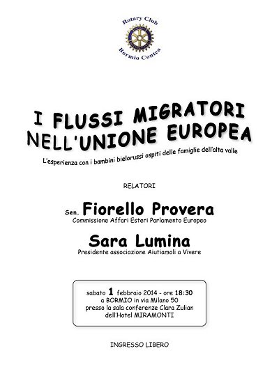 FLUSSI MIGRATORI e BIMBI BIELORUSSI