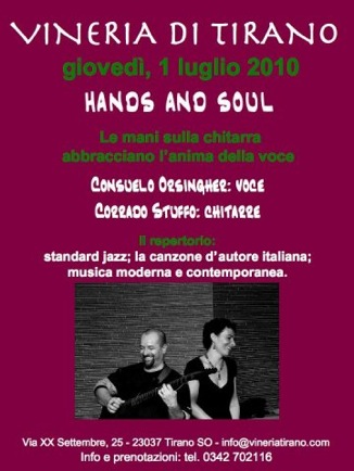 HANOS AND SOUL, musica d’autore in VINERIA a Tirano