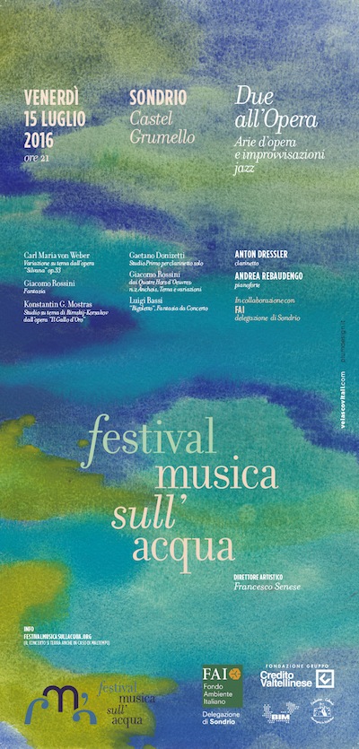 Il Festival musica  sull’acqua propone un concerto a SONDRIO