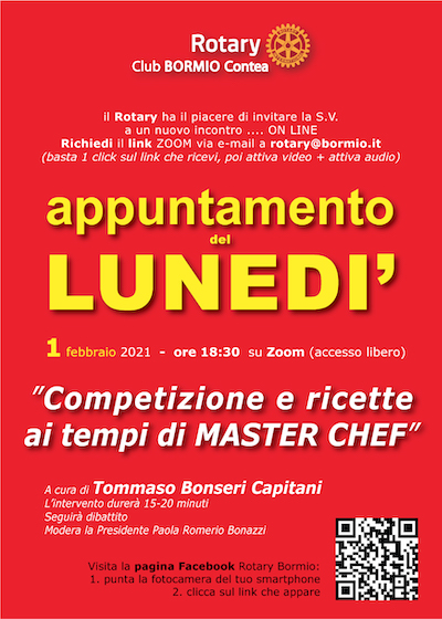 LUNEDI col ROTARY - Tommaso Bonseri Capitani