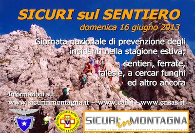 Sicuri sul Sentiero, anche in VALTELLINA