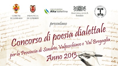 Il Concorso di poesia dialettale del comune di SONDALO