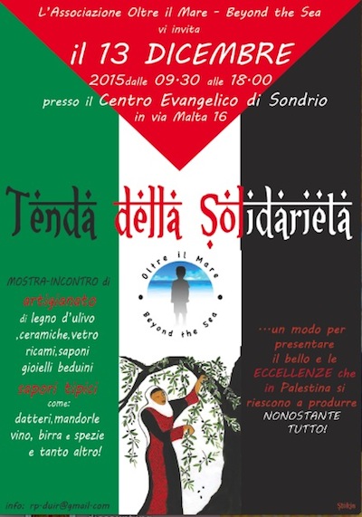 A SONDRIO la Tenda della Solidarieta