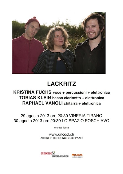 ARTIST IN RESIDENCE presenta i LACKRITZ