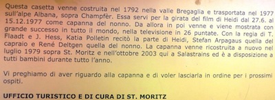 Bambini, la capanna di Heidi  in ENGADINA!