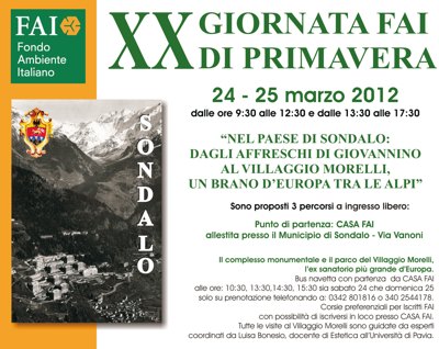 XX GIORNATA FAI DI PRIMAVERA a Sondalo