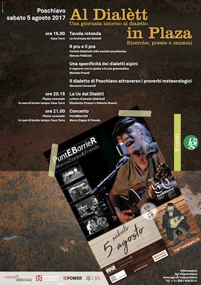 Al dialtt in plaza. A POSCHIAVO