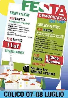 Festa democratica a Colico