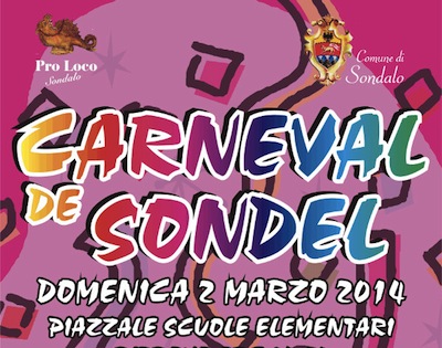 A SONDALO tutto pronto per la festa di Carnevale