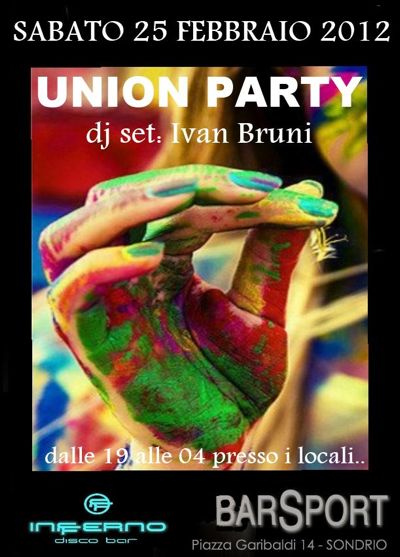 La musica di IVAN BRUNI...  UNION PARTYa Sondrio!