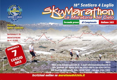 VALCAMONICA e VALTELLINA unite dalla MARATONA DEL CIELO