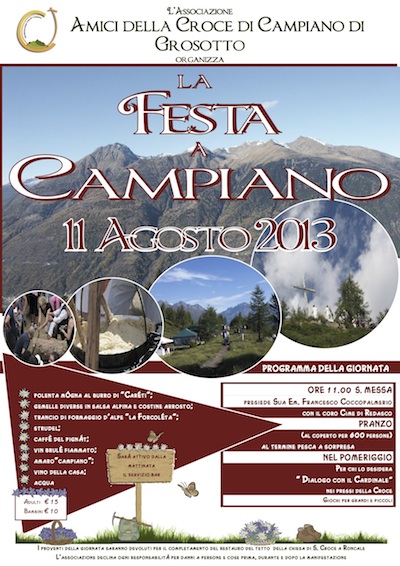 Festa di Campiano sulle montagne di GROSOTTO