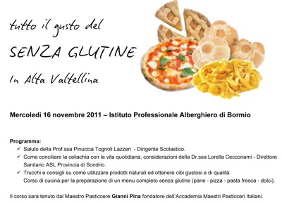 Tutto il gusto senza glutine. Corso di cucina a BORMIO