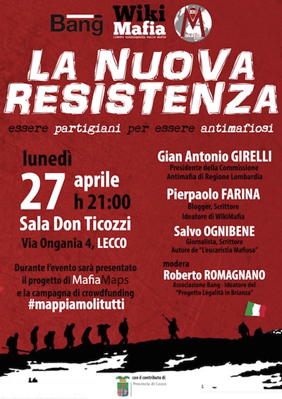 A LECCO si discute di NUOVA RESISTENZA