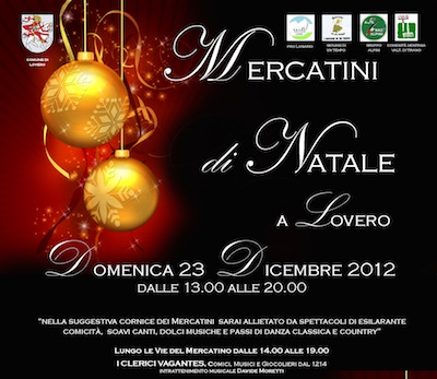 Mercatini di Natale a LOVERO!