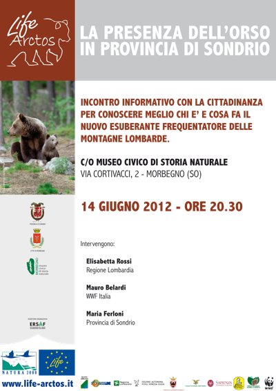 La presenza dell’orso in provincia di Sondrio